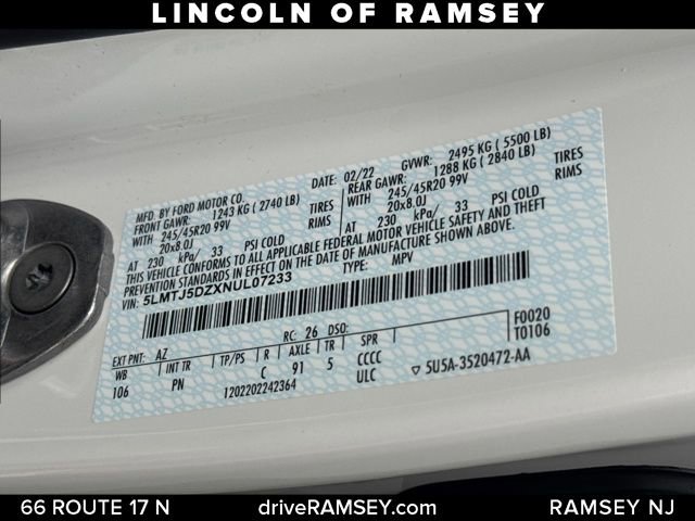 Used 2022 Lincoln Corsair Grand Touring w/ Elements Technology Bundle image 29