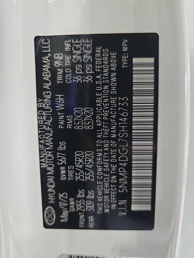 Certified 2025 Hyundai Santa Fe Limited AWD/4WD image 32
