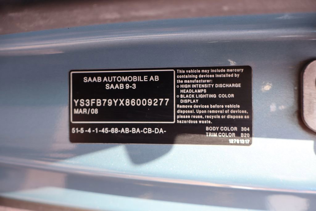 Used 2008 Saab 9-3 2.0T w/ Cold Weather Package image 41