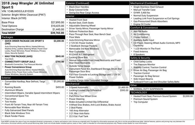 Used 2018 Jeep Wrangler Unlimited Sport S image 4