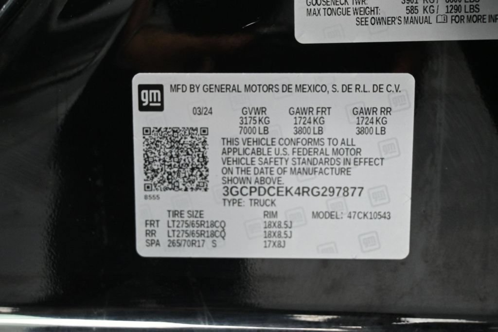 Used 2024 Chevrolet Silverado 1500 Custom Trail Boss AWD/4WD image 15