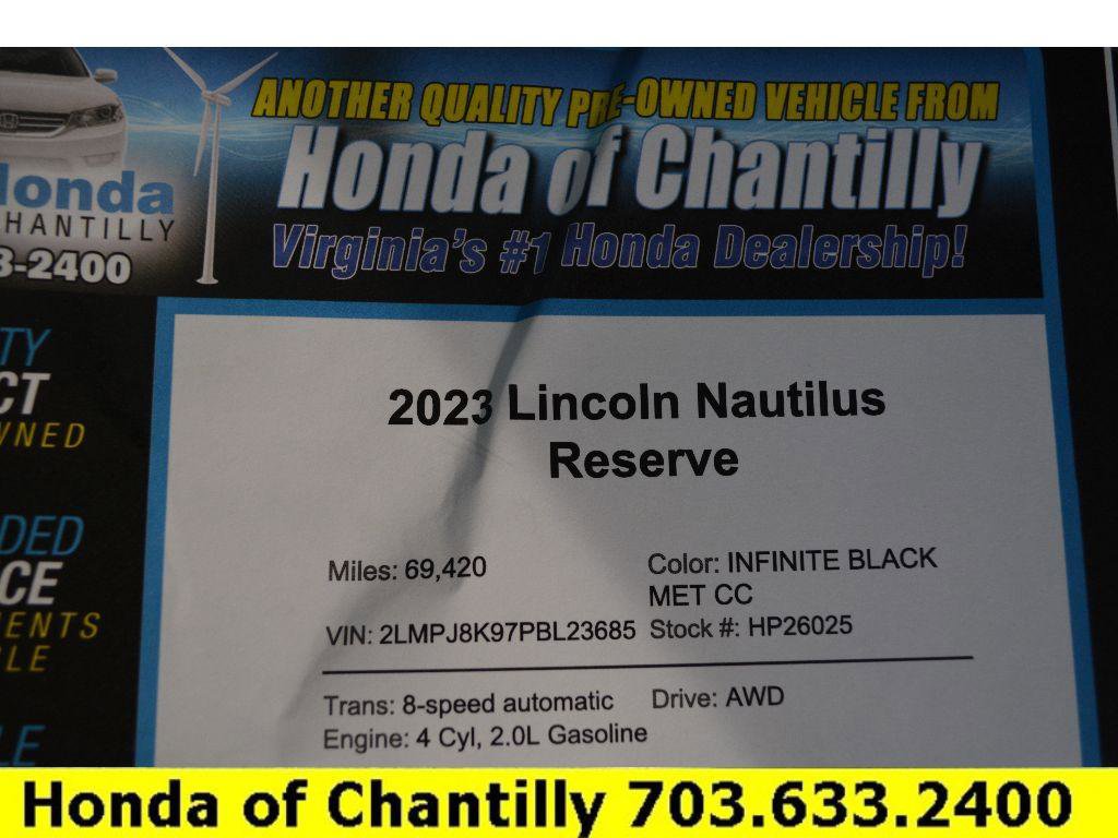 Used 2023 Lincoln Nautilus Reserve AWD/4WD image 48