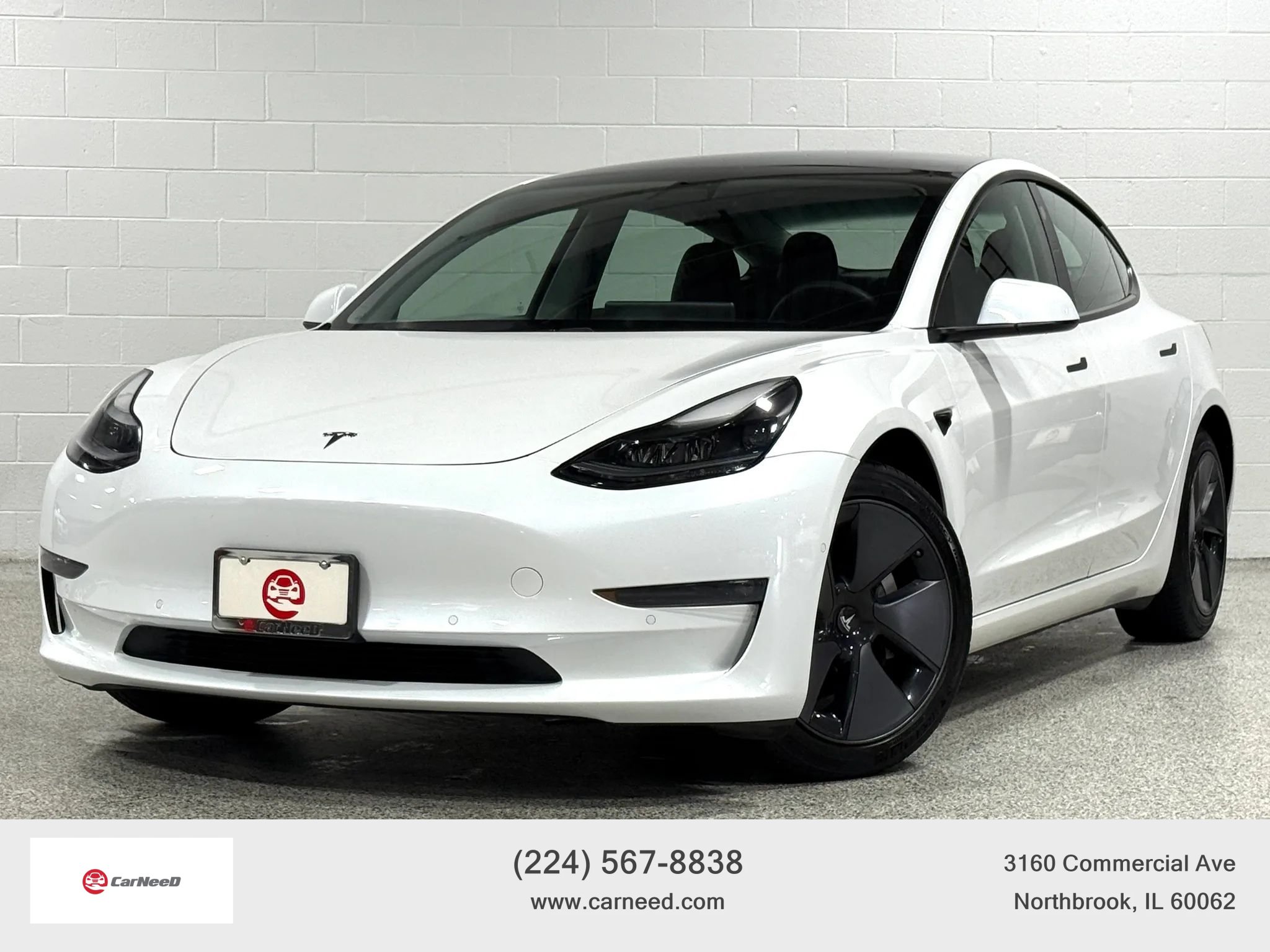 Used 2021 Tesla Model 3 Long Range AWD/4WD image 1