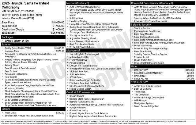New 2026 Hyundai Santa Fe Calligraphy FWD image 35