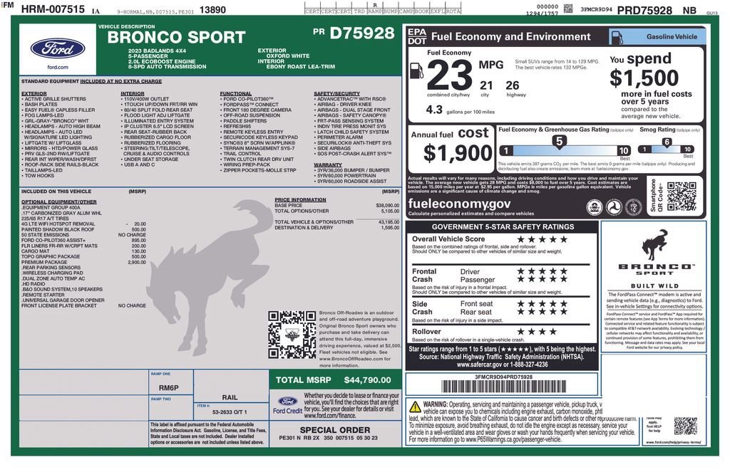 Used 2023 Ford Bronco Sport Badlands w/ Premium Package image 4