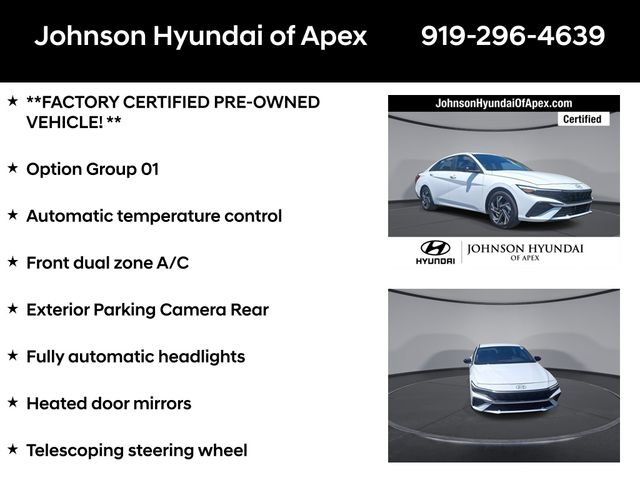 Certified 2025 Hyundai Elantra SEL FWD image 6
