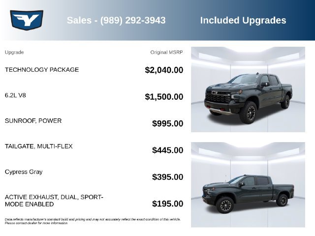 Used 2025 Chevrolet Silverado 1500 ZR2 w/ Technology Package AWD/4WD image 9