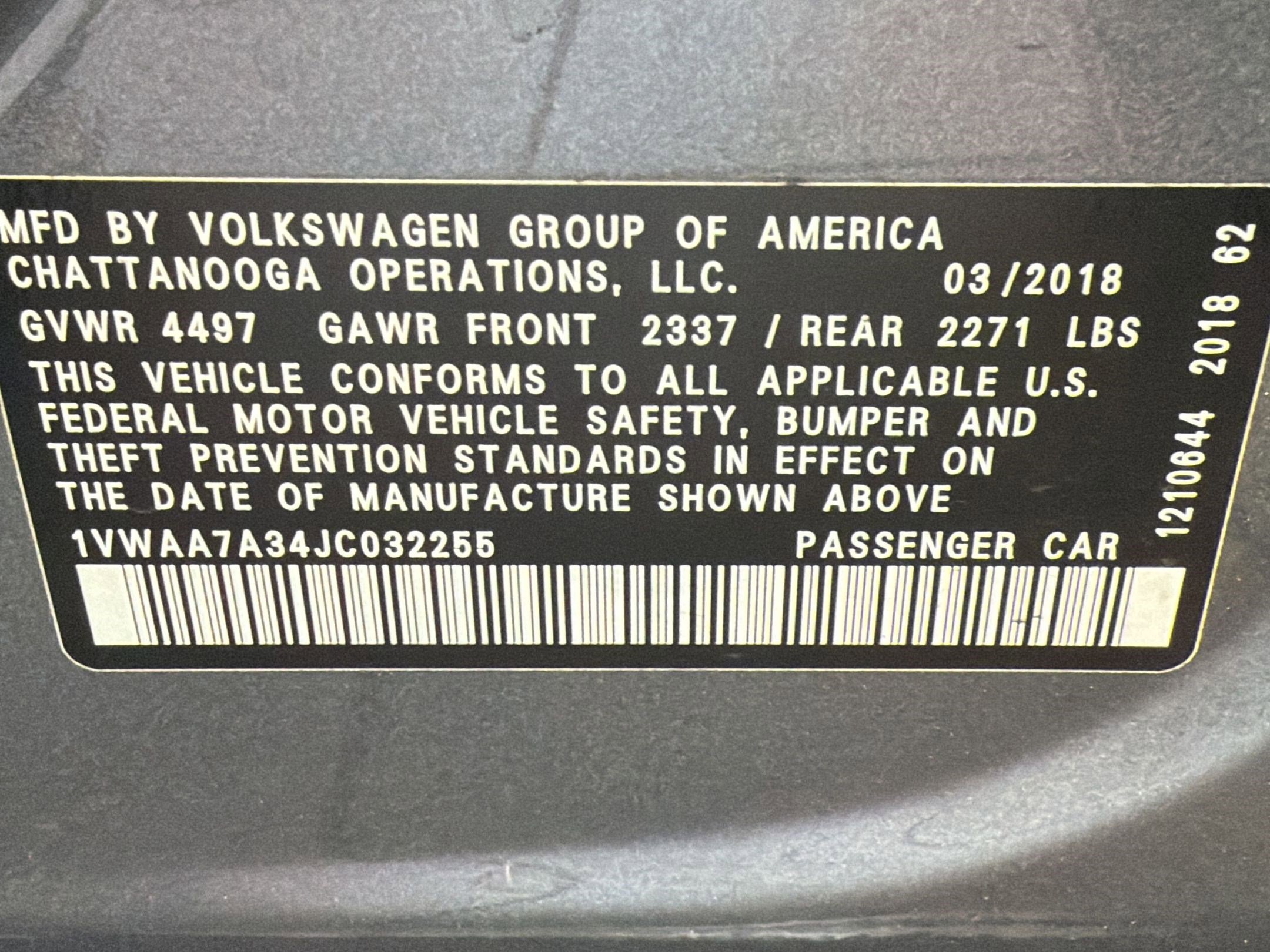 Used 2018 Volkswagen Passat 2.0T R-Line image 20