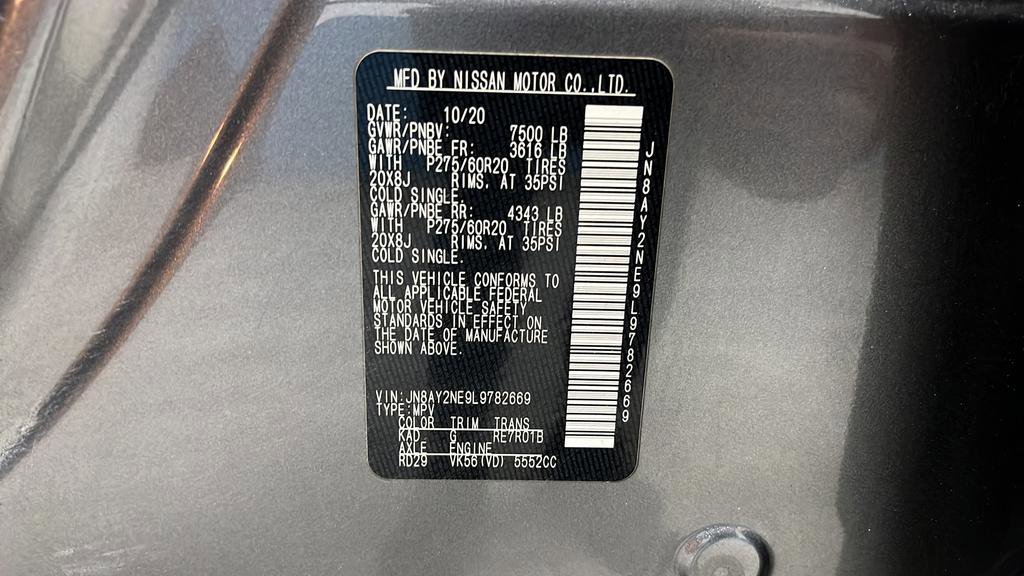 Used 2020 Nissan Armada Platinum w/ Captain's Chairs Package AWD/4WD image 29