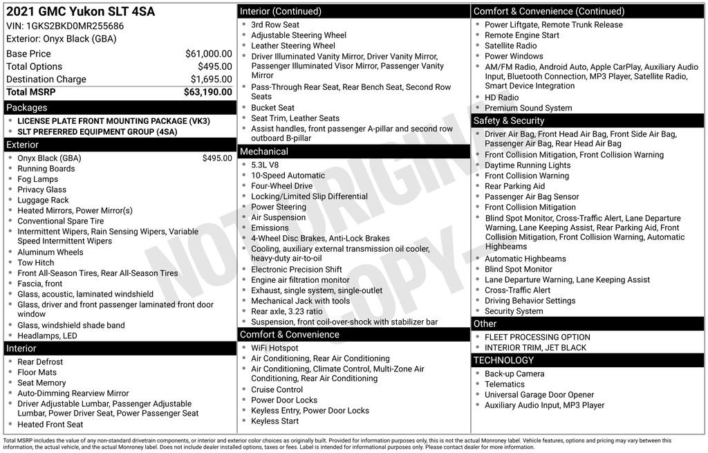 Certified 2021 GMC Yukon SLT image 11