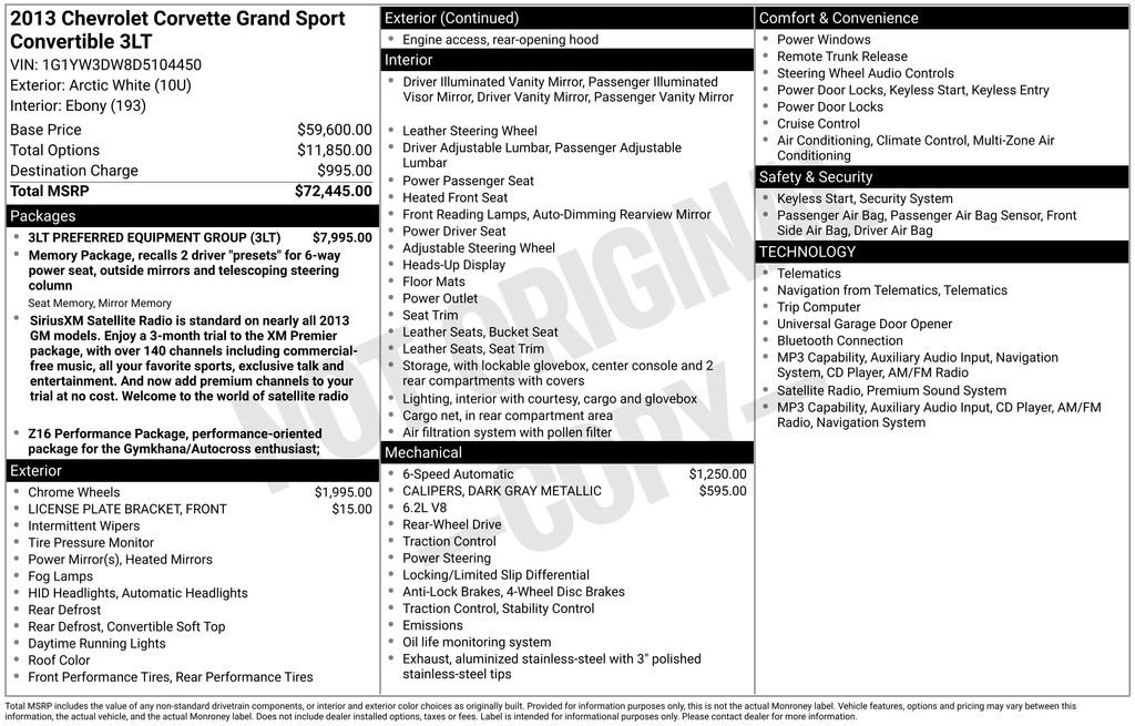 Used 2013 Chevrolet Corvette Grand Sport w/ 3LT Preferred Equipment Group RWD image 37