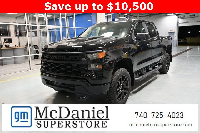 New 2026 Chevrolet Silverado 1500 Custom Trail Boss w/ Turbomax Blackout Package