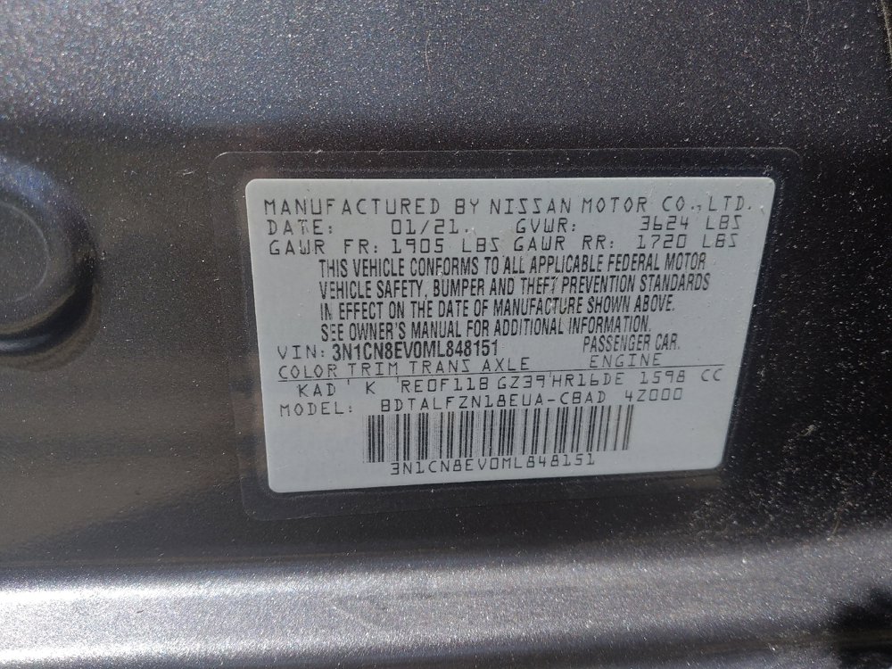 Used 2021 Nissan Versa SV FWD image 33