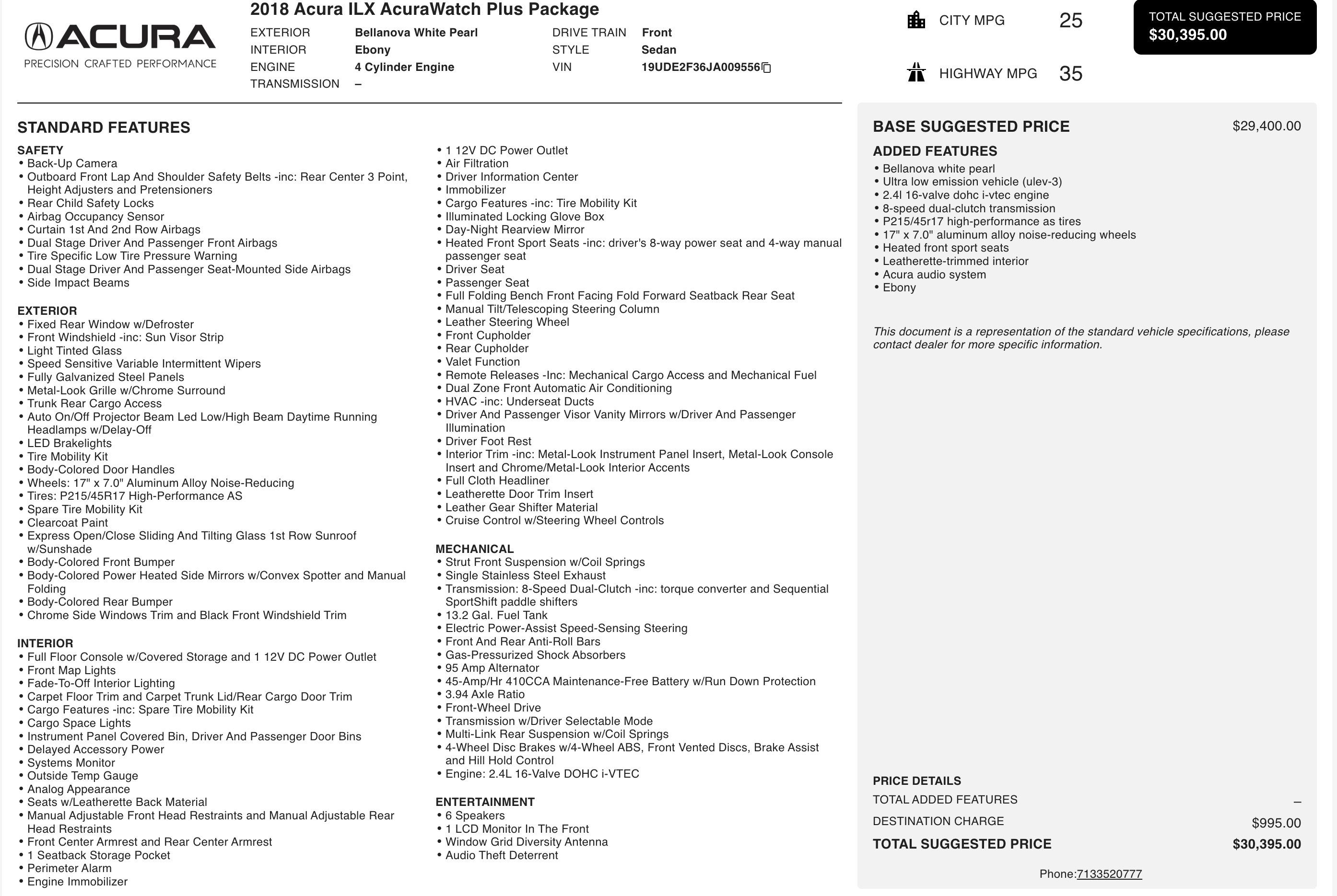 Used 2018 Acura ILX image 4
