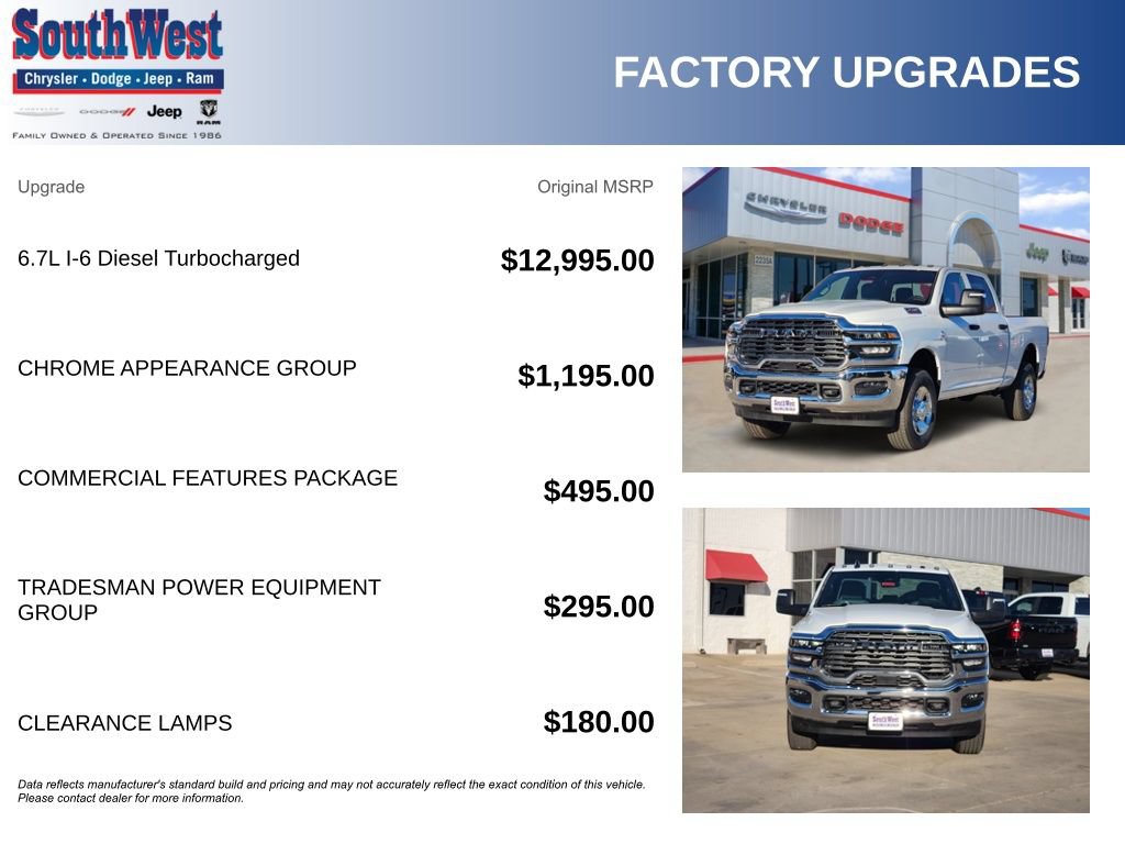 New 2026 RAM 2500 Tradesman w/ Chrome Appearance Group AWD/4WD image 11