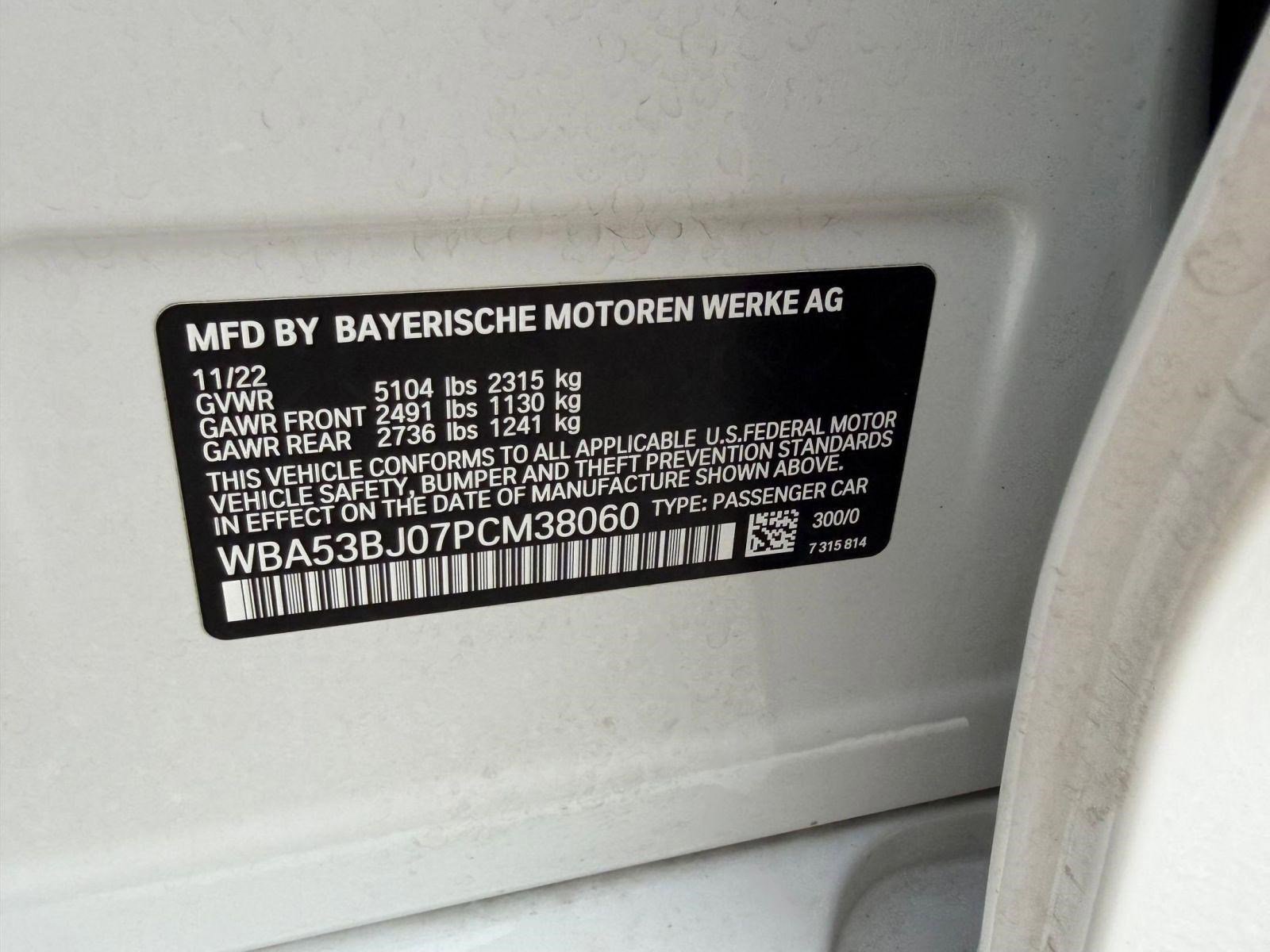 Certified 2023 BMW 540i w/ M Sport Package RWD image 22