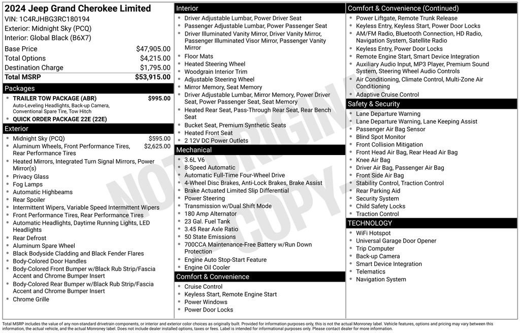 Used 2024 Jeep Grand Cherokee Limited w/ Trailer Tow Package image 38