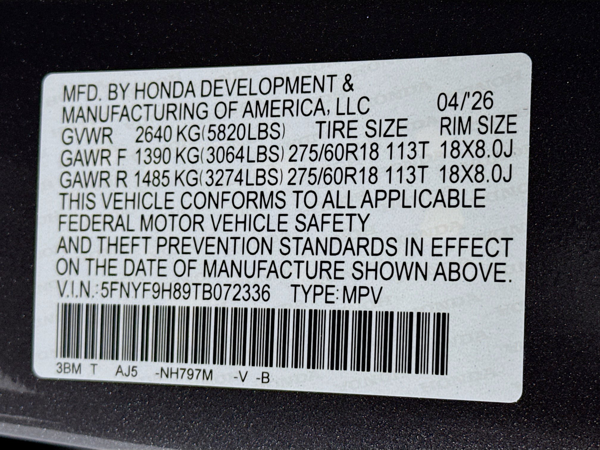 New 2026 Honda Passport TrailSport image 34