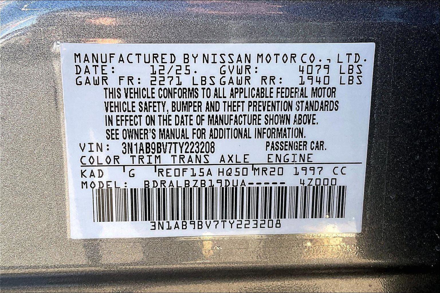 New 2026 Nissan Sentra S w/ Floor Mat Package FWD image 14