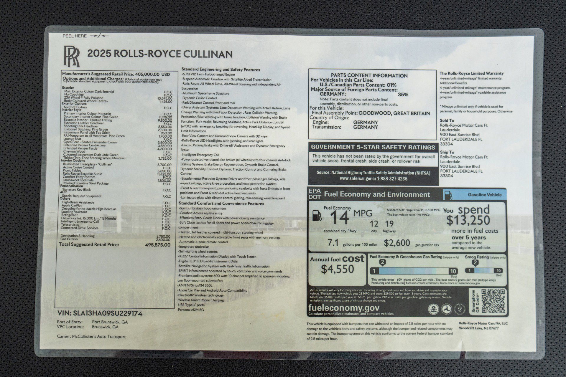 Used 2025 Rolls-Royce Cullinan -Series 2, Bespoke Audio, Star image 24