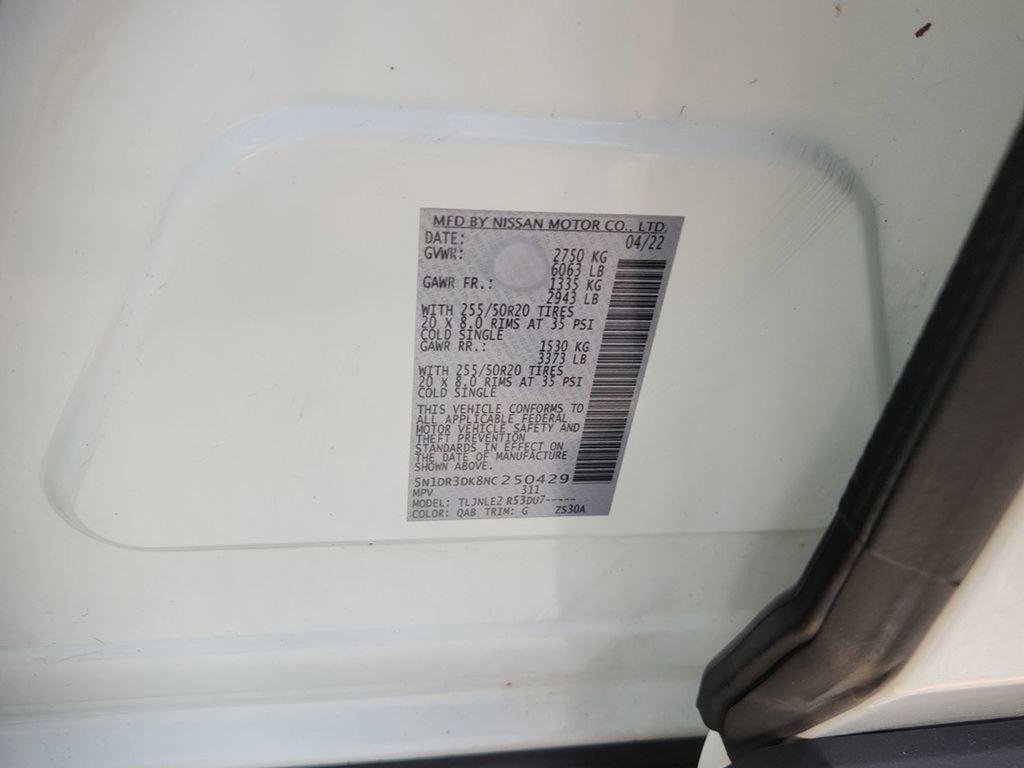 Used 2022 Nissan Pathfinder Platinum w/ Lighting Package (N93) image 22