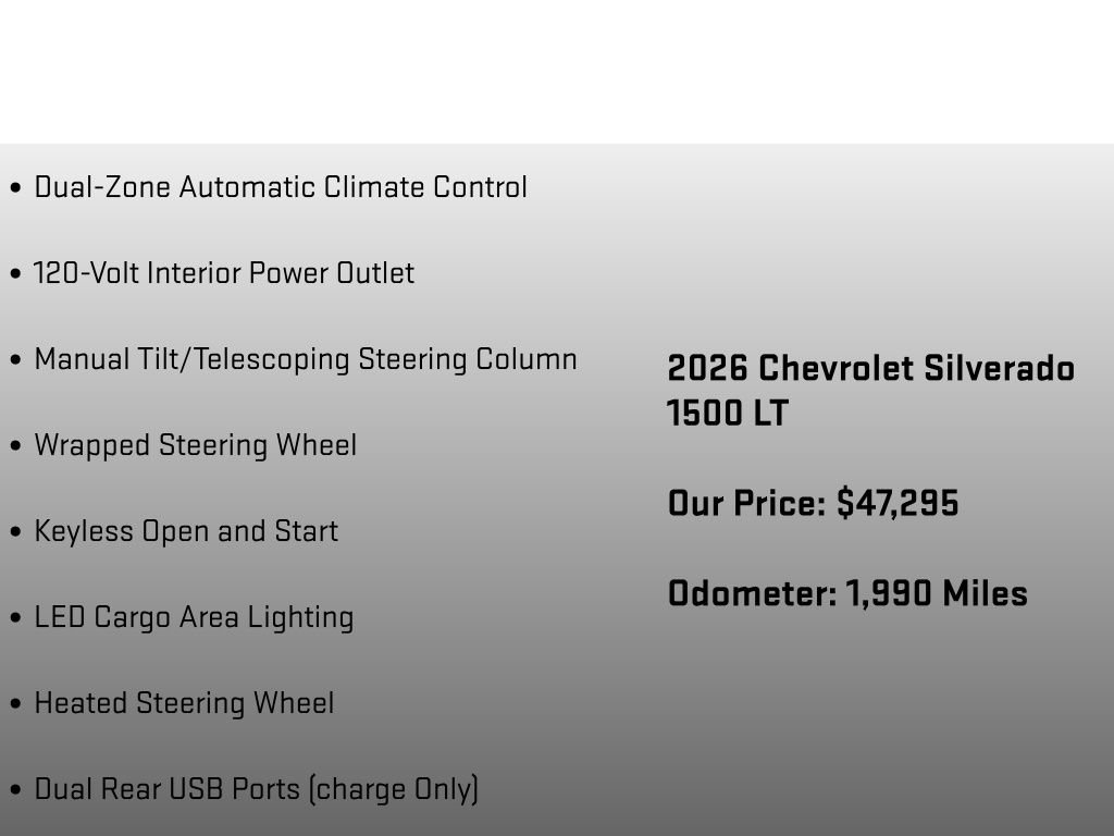 Used 2026 Chevrolet Silverado 1500 LT AWD/4WD image 24