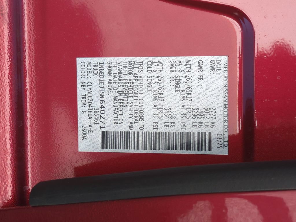 Certified 2025 Nissan Frontier SV w/ SV Convenience Package RWD image 23
