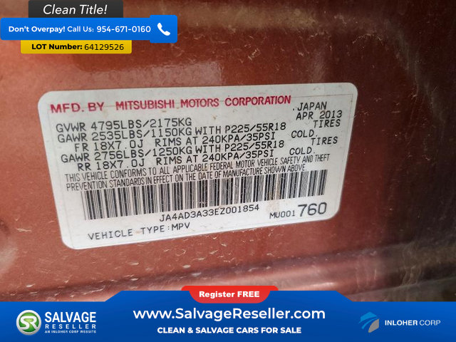 Used 2014 Mitsubishi Outlander SE FWD image 16