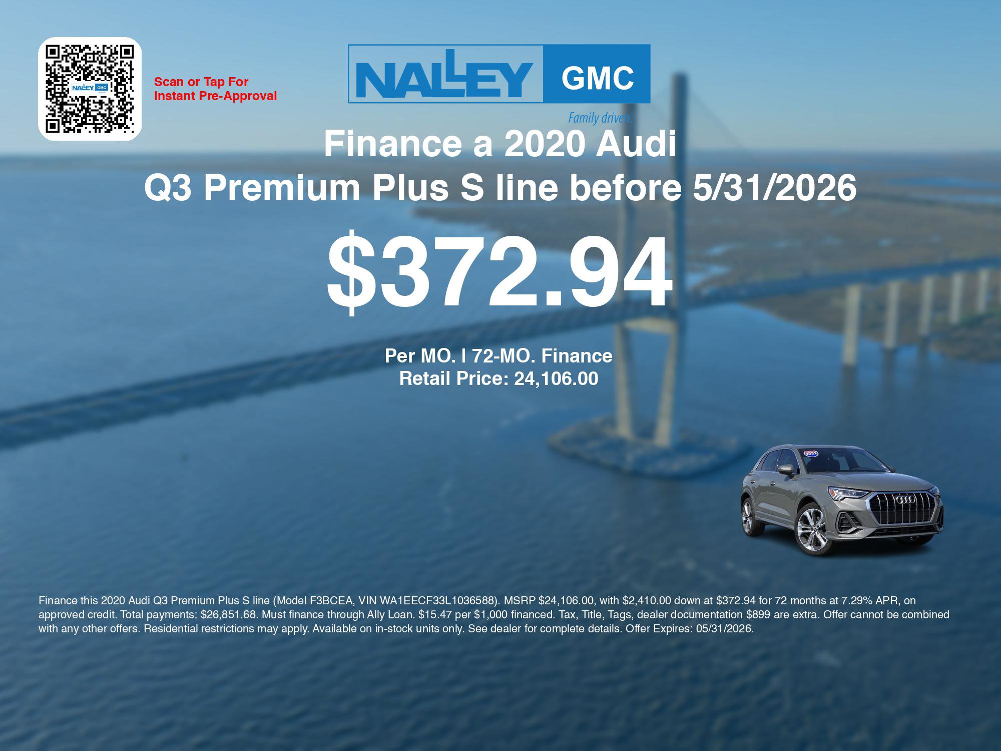 Used 2020 Audi Q3 2.0T Premium Plus w/ Premium Plus Package AWD/4WD image 3