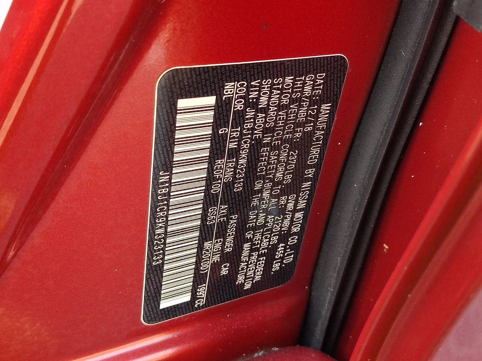 Certified 2019 Nissan Rogue Sport SV w/ Technology Package image 27