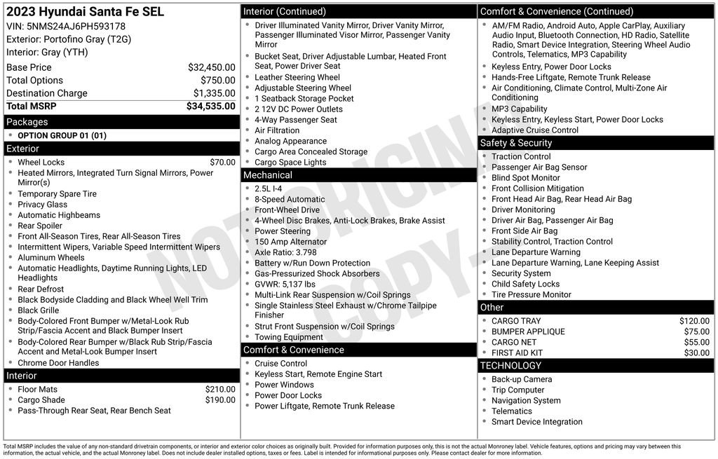 Certified 2023 Hyundai Santa Fe SEL FWD image 21