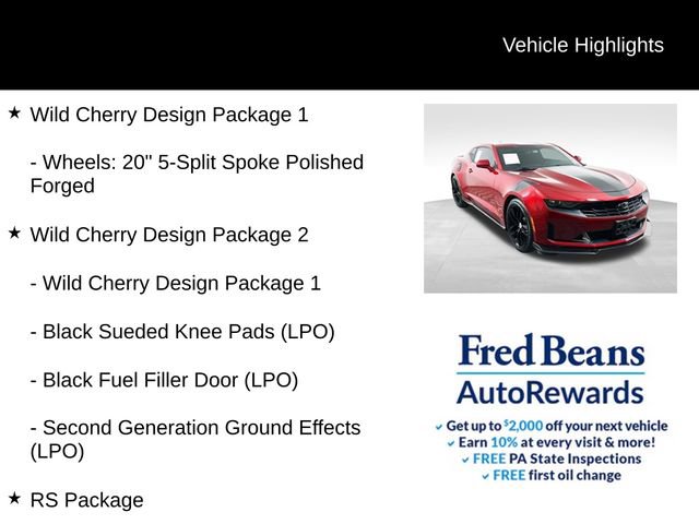 Used 2021 Chevrolet Camaro LT w/ Wild Cherry Design Package 2 RWD image 8