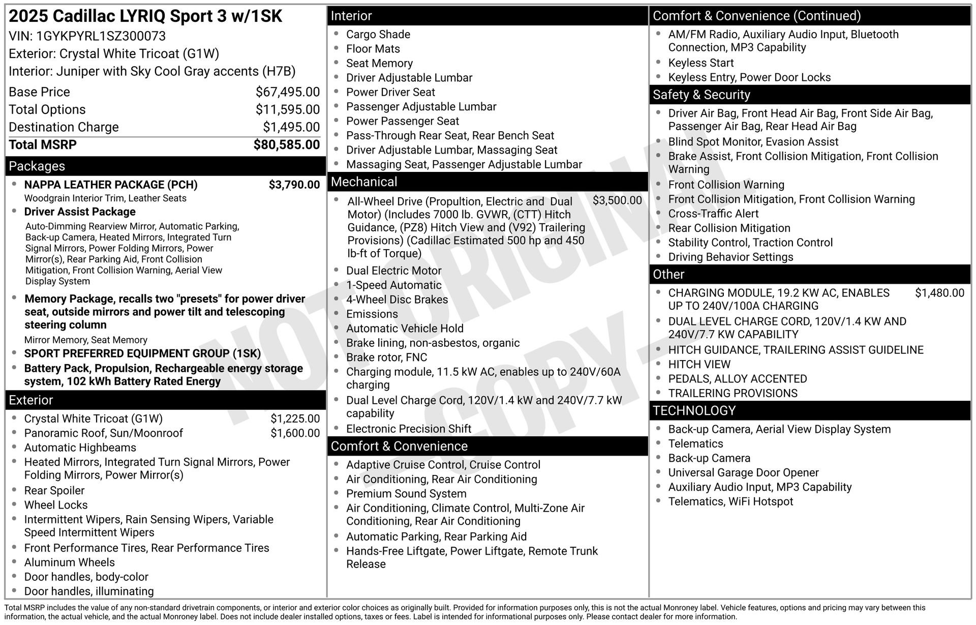 Certified 2025 Cadillac Lyriq Sport w/ Nappa Leather Package image 44