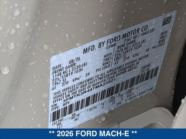 New 2026 Ford Mustang Mach-E Premium w/ Sport Appearance Package RWD image 20