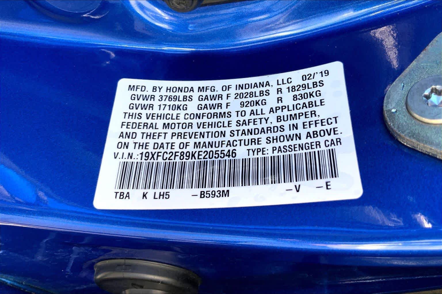 Used 2019 Honda Civic Sport image 35