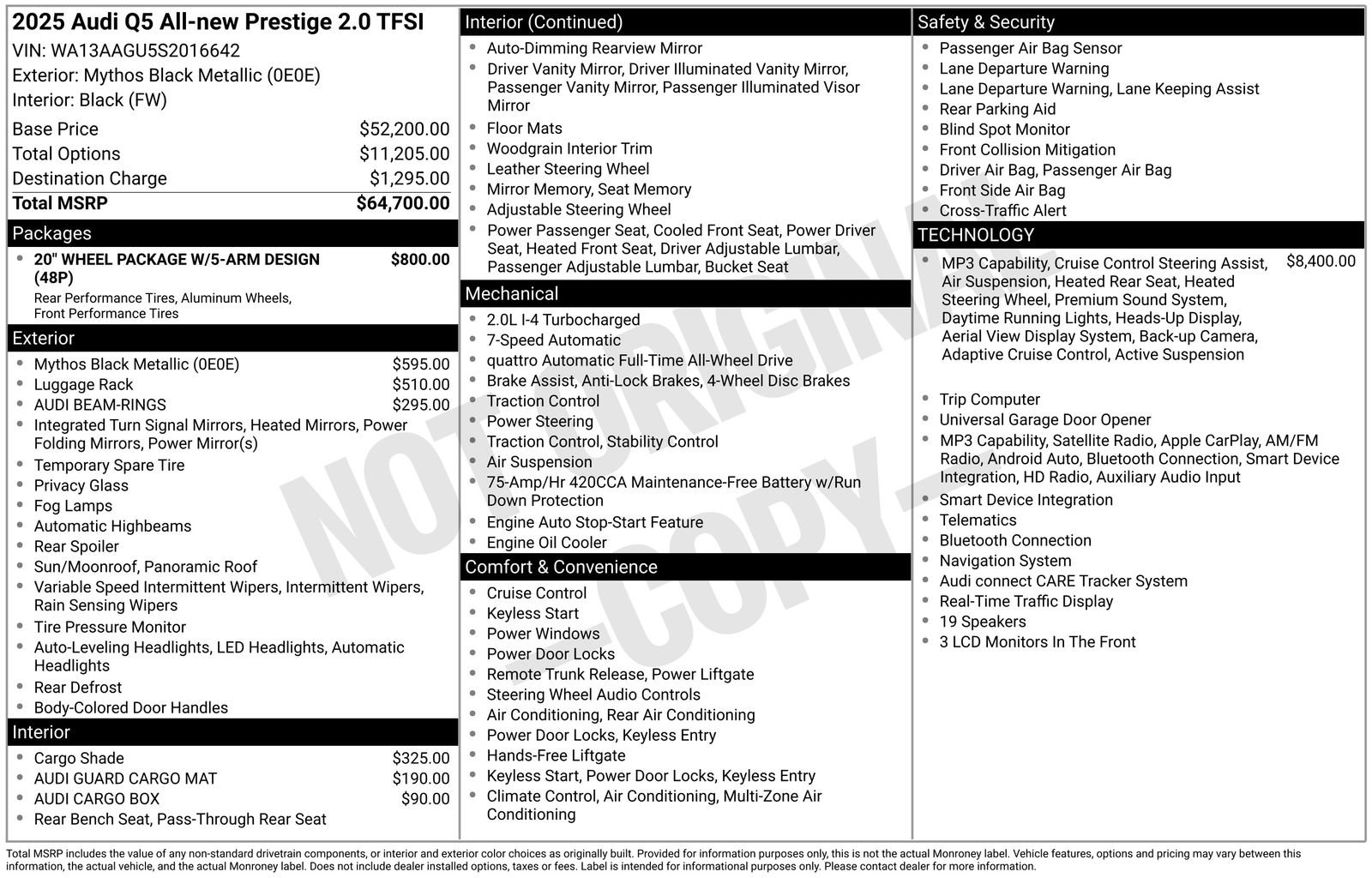 Certified 2025 Audi Q5 Prestige AWD/4WD image 33