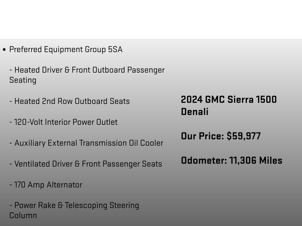 Used 2024 GMC Sierra 1500 Denali w/ Technology Package AWD/4WD image 24