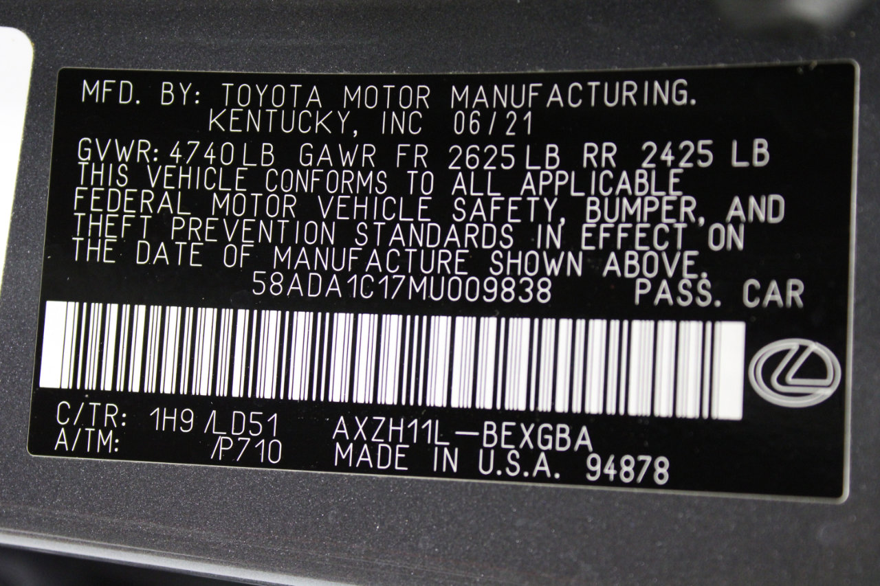 Used 2021 Lexus ES 300h w/ Premium Package image 86