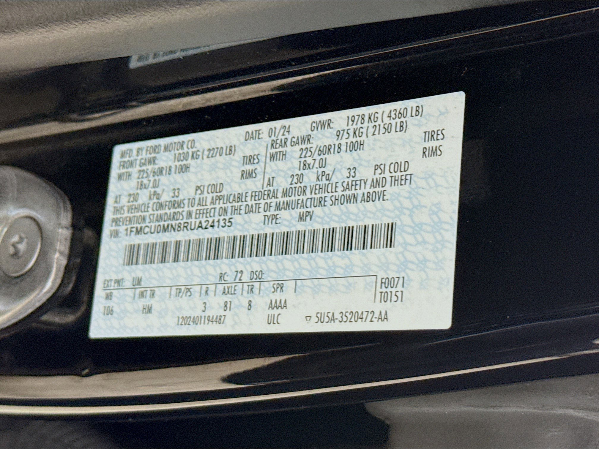 Used 2024 Ford Escape ST-Line image 36