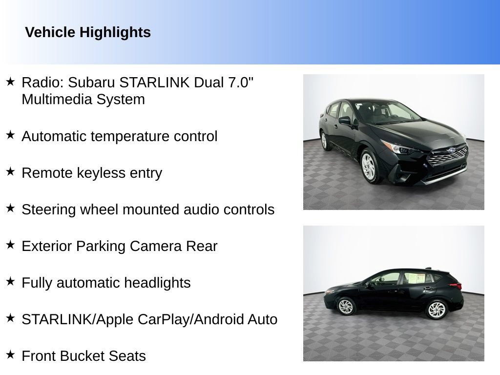Used 2024 Subaru Impreza 2.0i AWD/4WD image 2