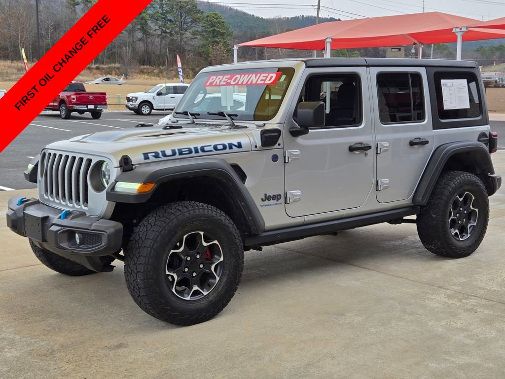 Used 2023 Jeep Wrangler Unlimited Rubicon 4xe w/ Cold Weather Group AWD/4WD image 1