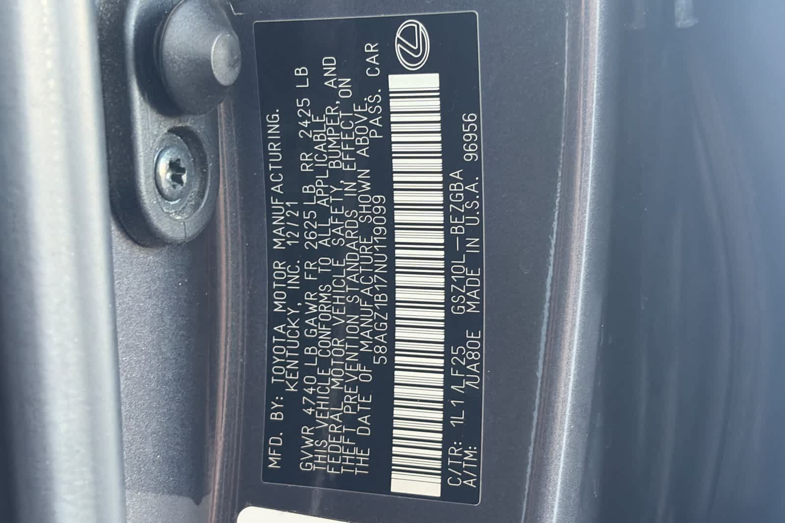 Used 2022 Lexus ES 350 F Sport w/ Accessory Package 2 FWD image 32