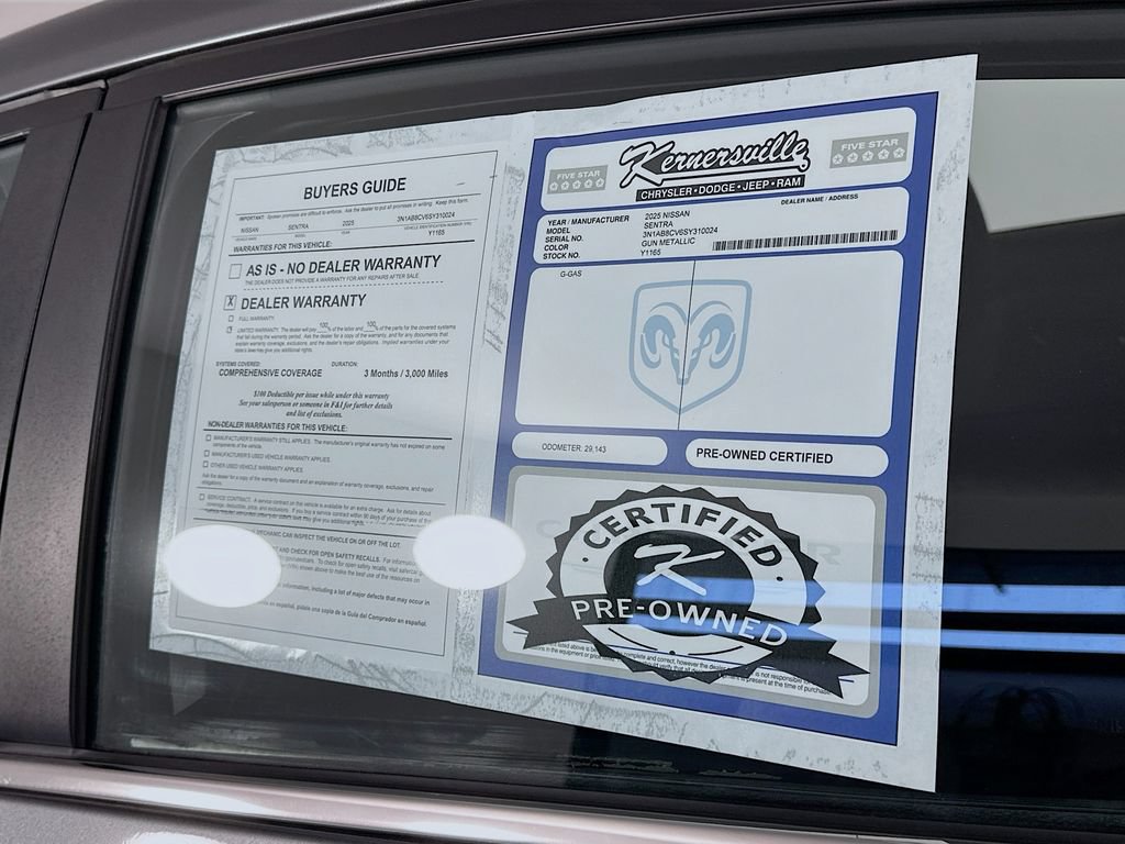 Used 2025 Nissan Sentra SV FWD image 37