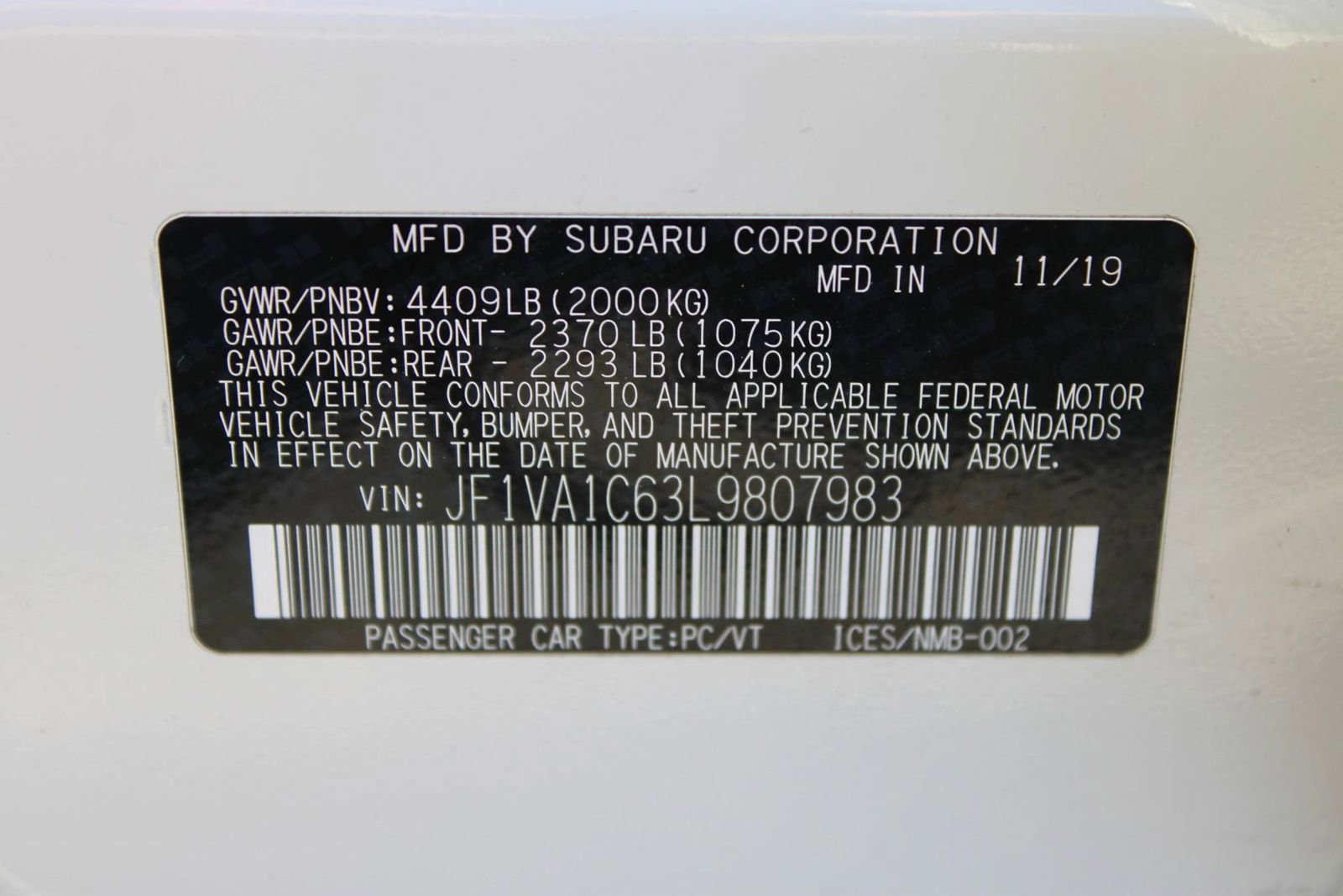 Used 2020 Subaru WRX Premium image 2