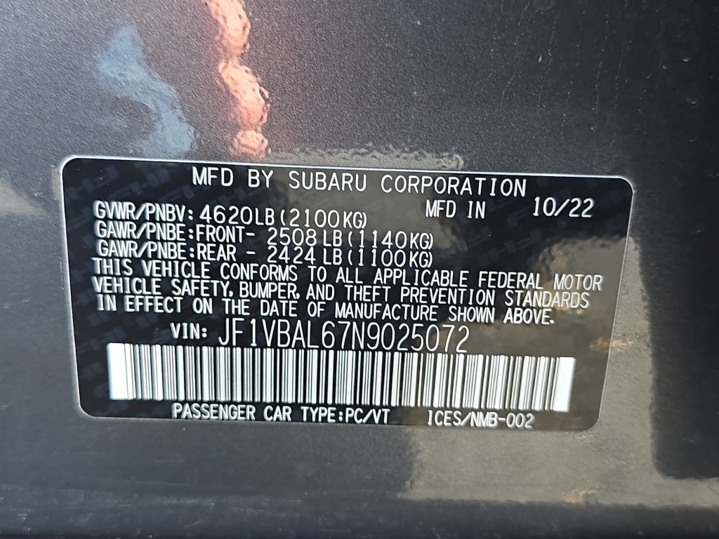 Used 2022 Subaru WRX Limited AWD/4WD image 28