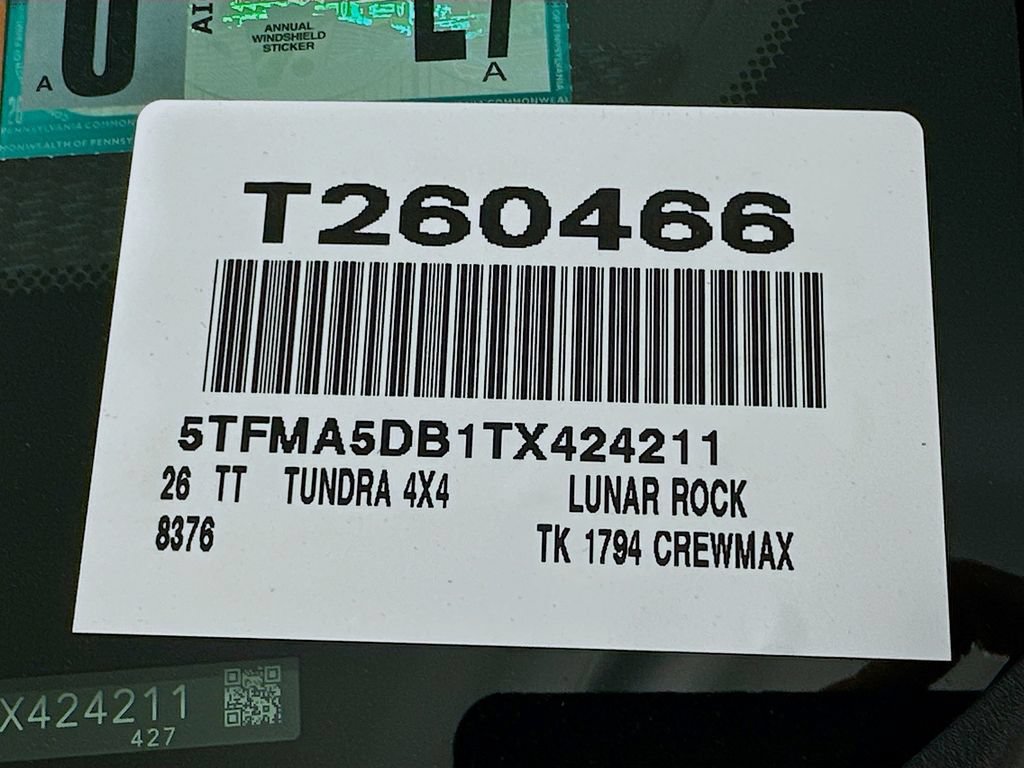 New 2026 Toyota Tundra 1794 Edition AWD/4WD image 17