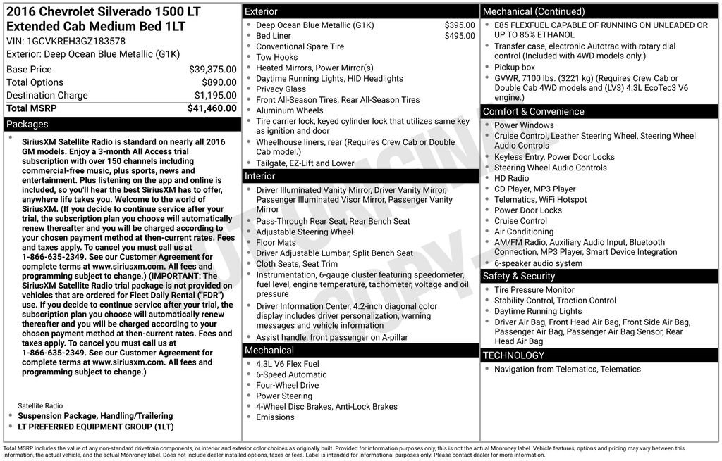 Used 2016 Chevrolet Silverado 1500 LT image 2