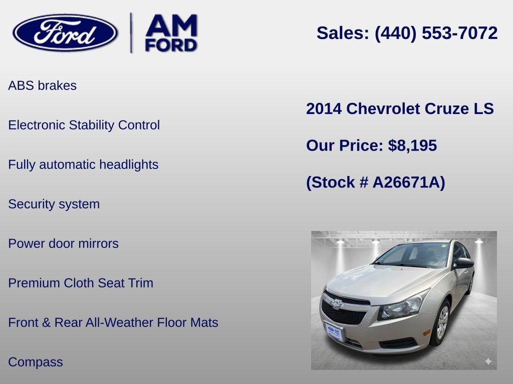 Used 2014 Chevrolet Cruze LS FWD image 12
