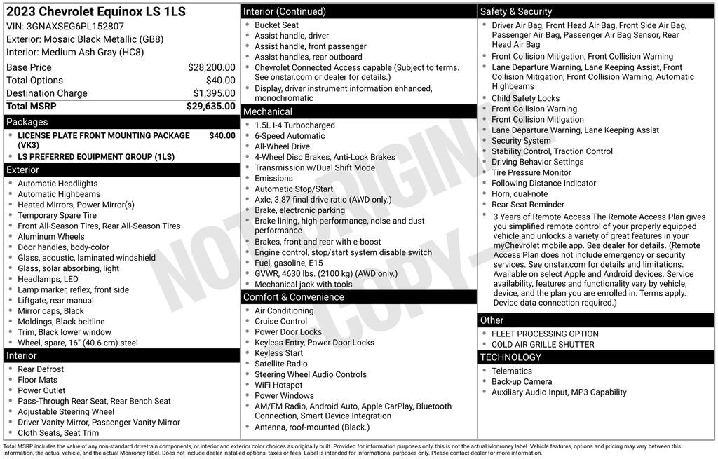 Used 2023 Chevrolet Equinox LS image 27