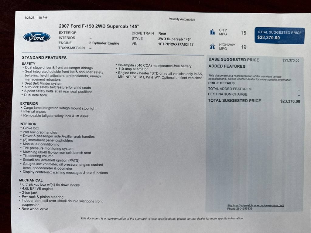 Used 2007 Ford F150 XLT RWD image 22